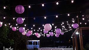 Market Lighting with Decorations at Night