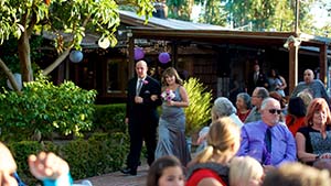 Best Man and Maid of Honor Walking